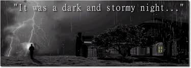 Graveyard on a dark and stormy night