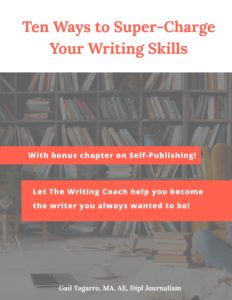 the editor becomes a published author. cover of ten ways to supercharge your writing skills
