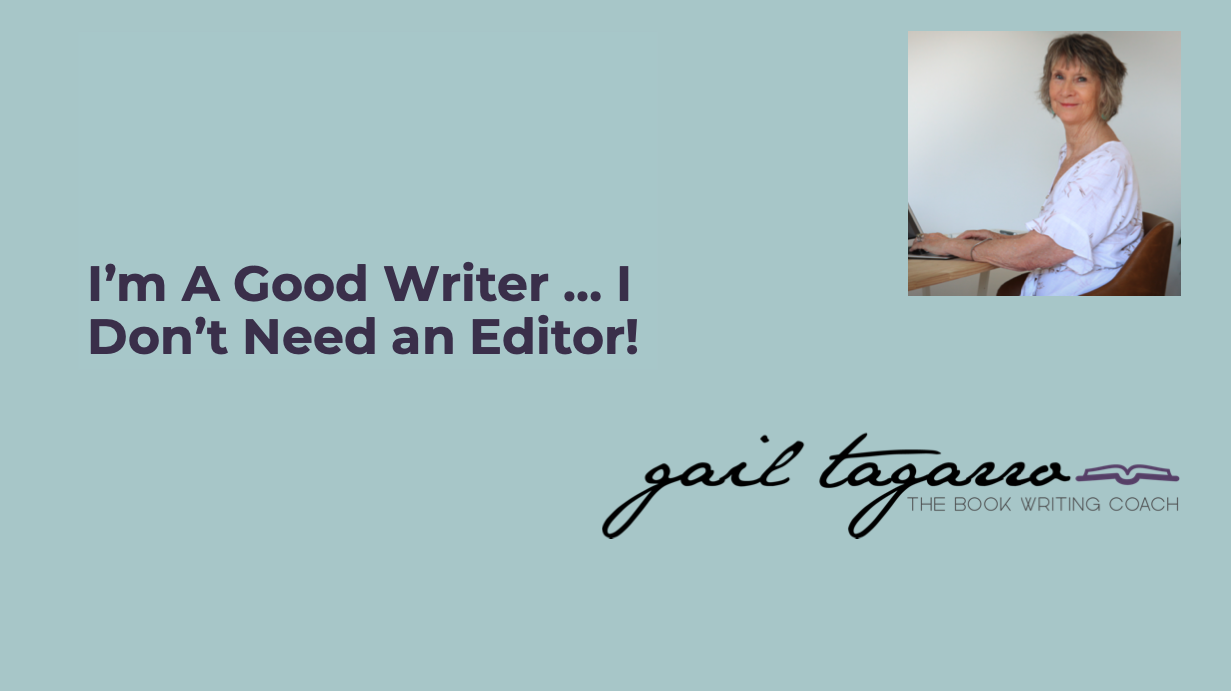 powerpoint cover for I'm a good writer I don't need an editor